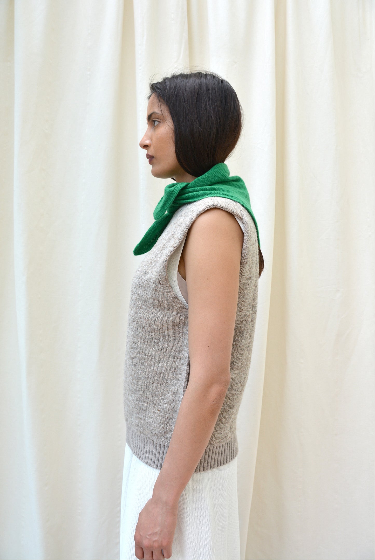 OMØ ICELANDIC WOOL CREWNECK VEST