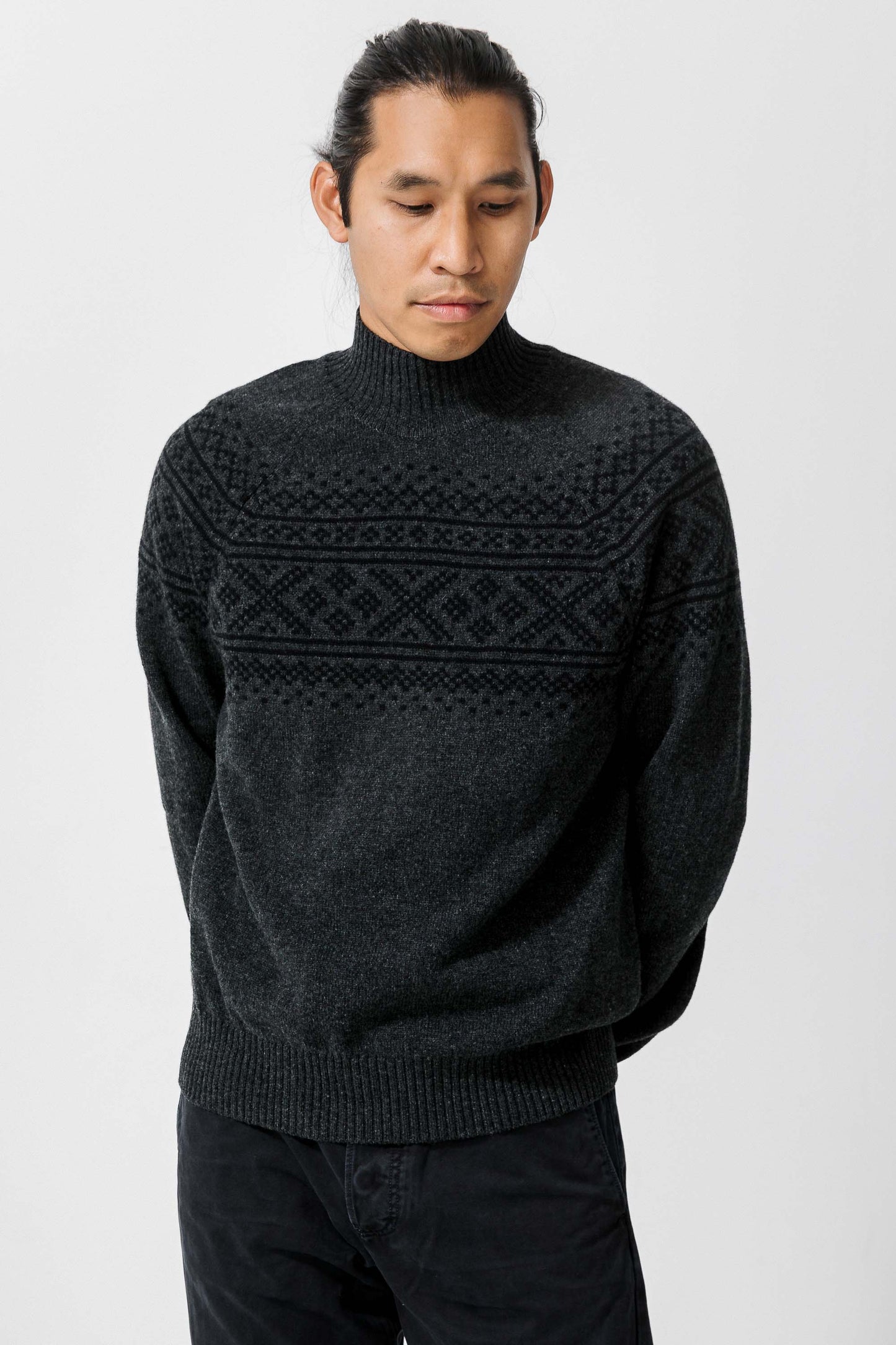 SAMSØ LAMBSWOOL SWEATER HALF NECK